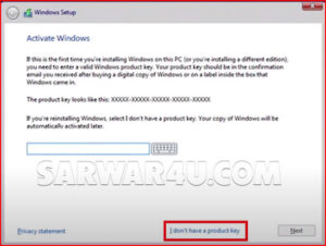 How To Install Windows 10 From USB-6-by Sarwar4u.com